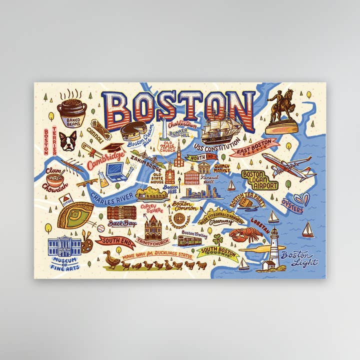 Carte postale vintage de Boston pour la vente par Commonwealth Souvenirs