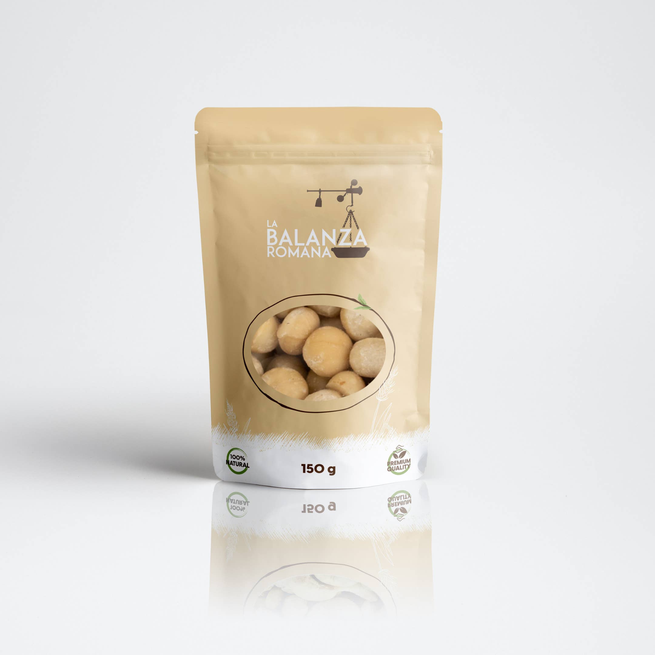 La Balanza Romana – Engroshandel Nødder – Premium XL rå macadamianød - 150gr