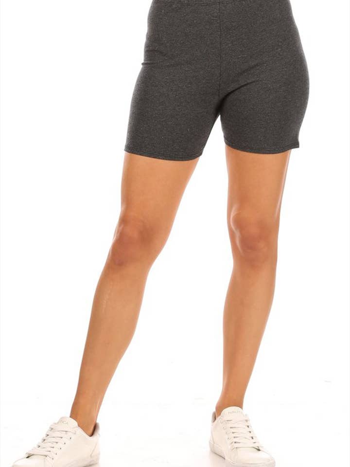 Women's Casual Stretch Solid High Waist Basic Shorts Pants for wholesale by MOA COLLECTION