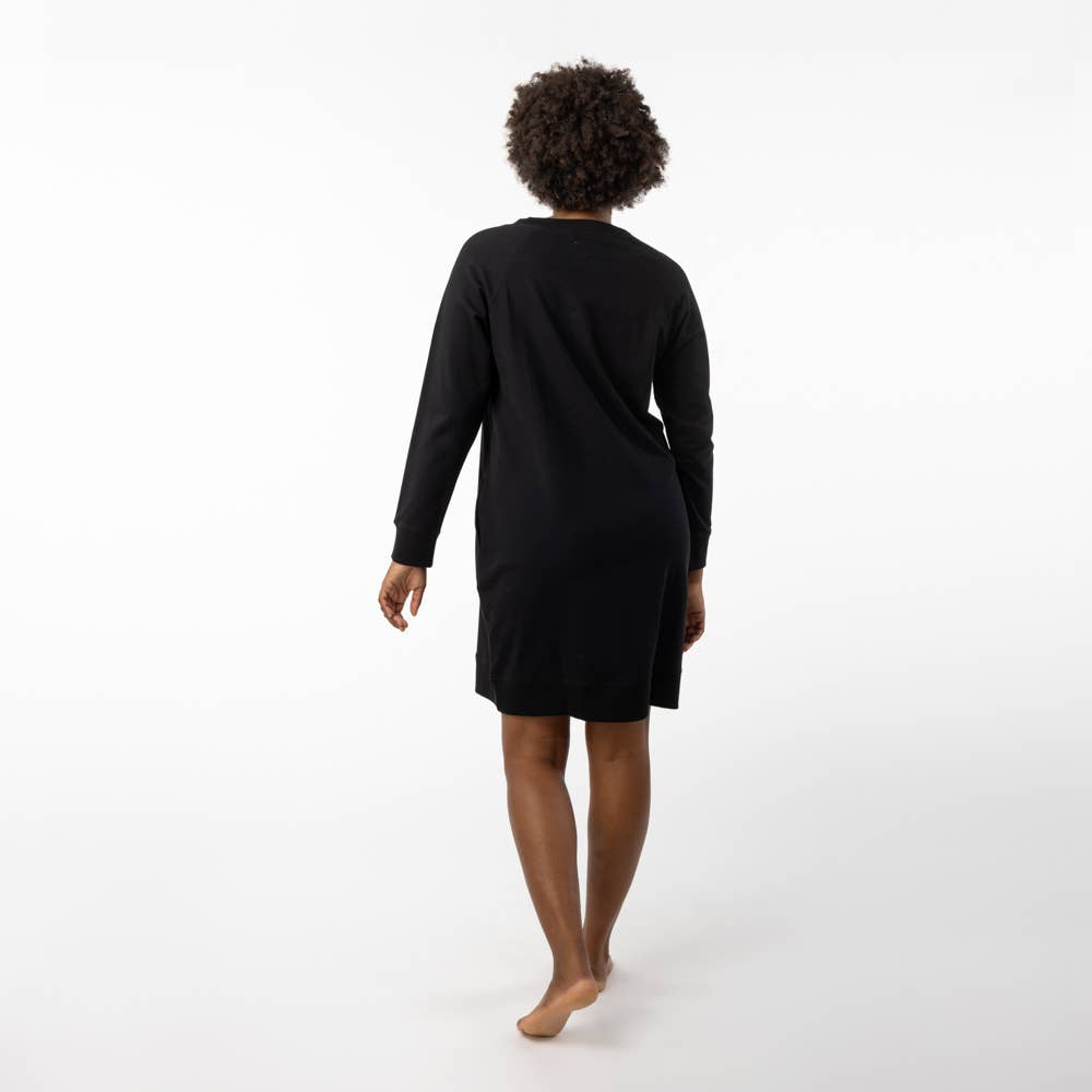 Veraluna Sustainable Clothing - Vendita all'ingrosso Vestito - Donna - Abito in cotone biologico nero SOE Fair Trade4