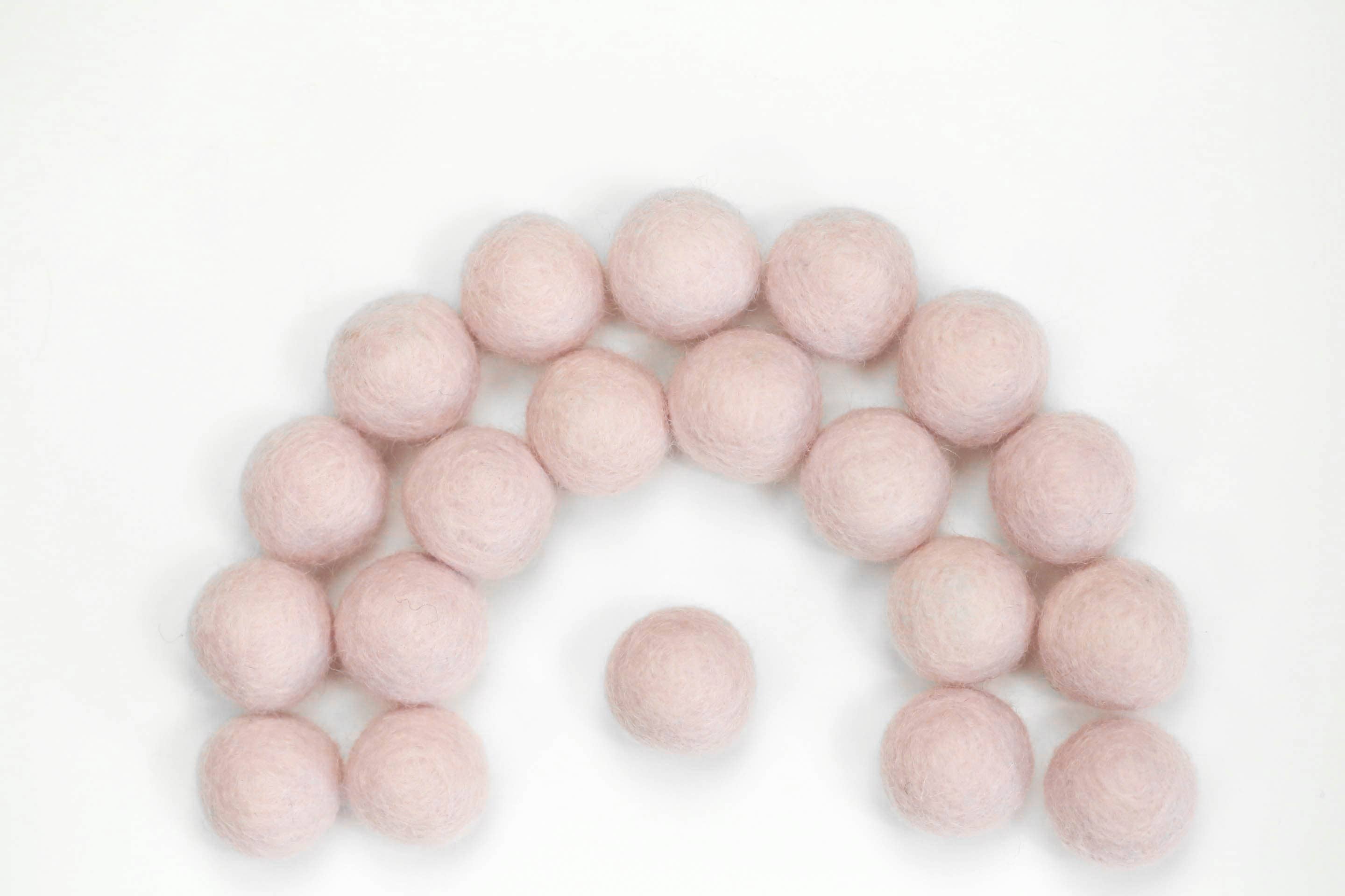 The Felt Pod - Wholesale Craft Supplies - 2.5 cm Felt Balls 100 Pieces -for DIY Garland Wool Beads33