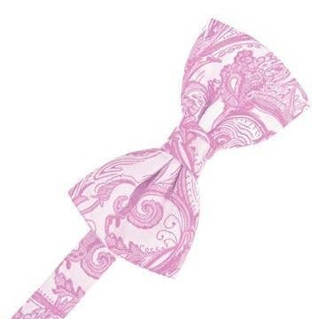 Nœud papillon en tapisserie de pétales de rose pour la vente par Timpano Direct