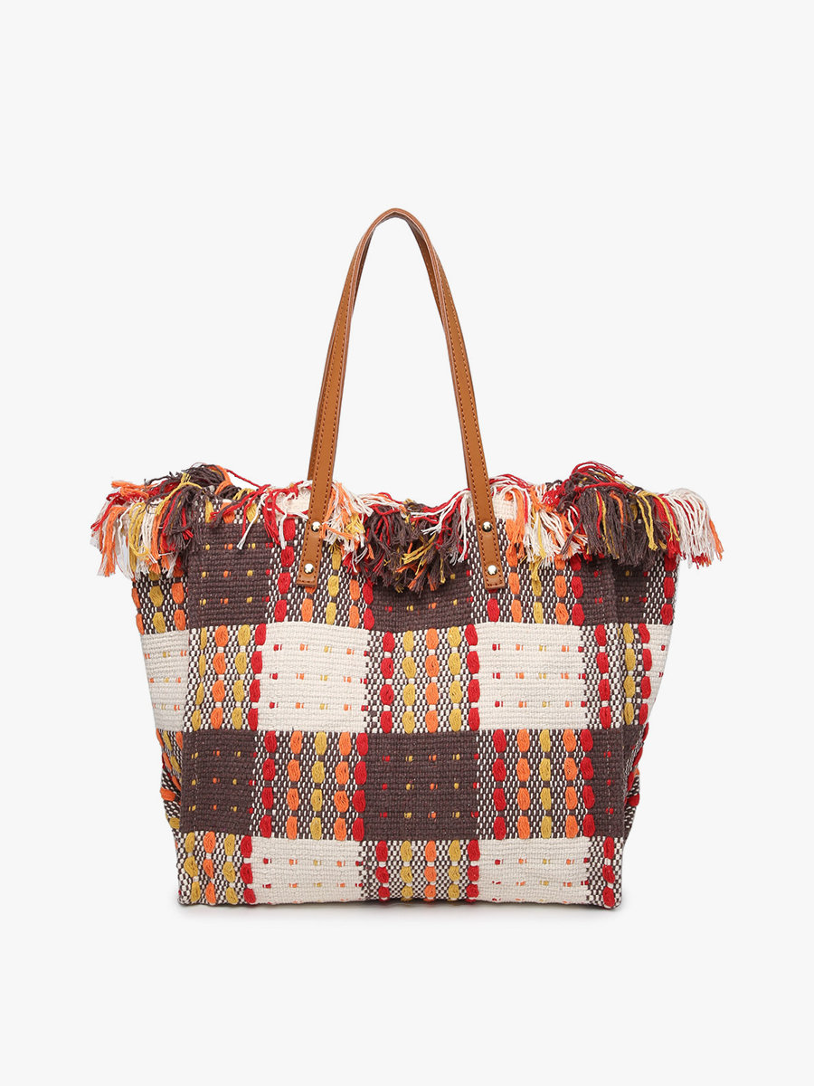 Jen & Co. - Wholesale Tote Bag - Women's - M2091 Madison Handwoven Fringe Tote8