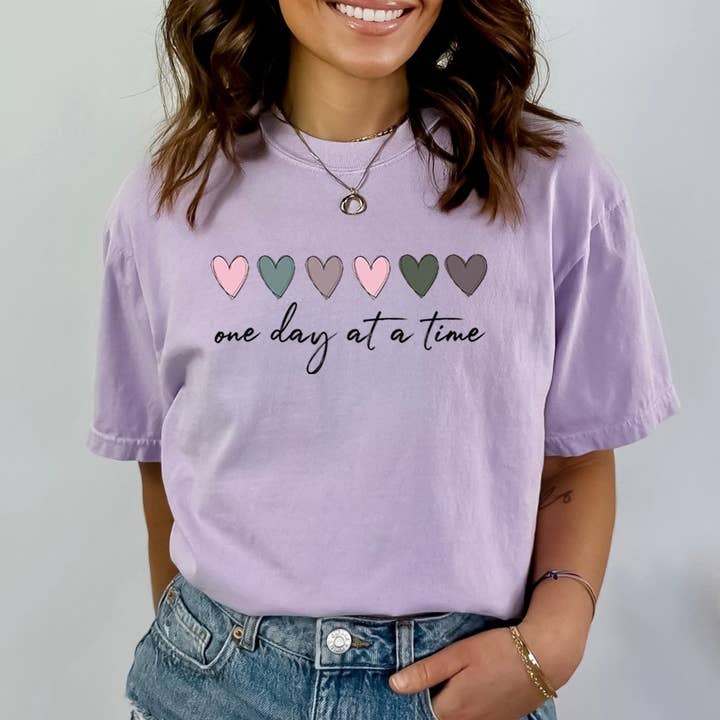 LA Shirt Company - Wholesale Screen Printed T-Shirt - Women's - One Day At A Time - Bella Canvas3