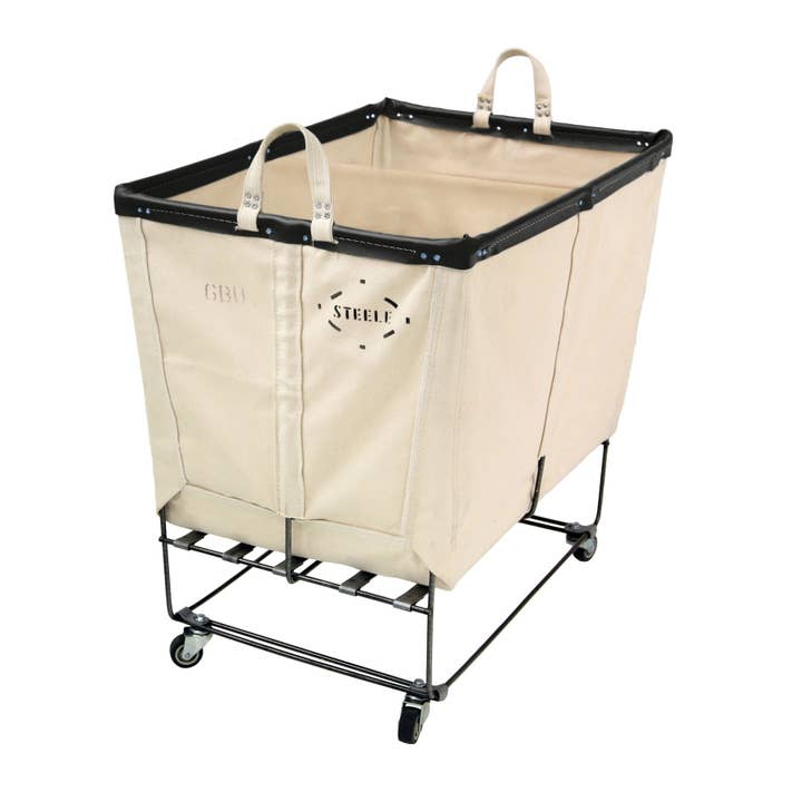Steele Canvas Basket Corp. - Wholesale Laundry Basket - Canvas Elevated Truck - Permanent Style 6 Bu11