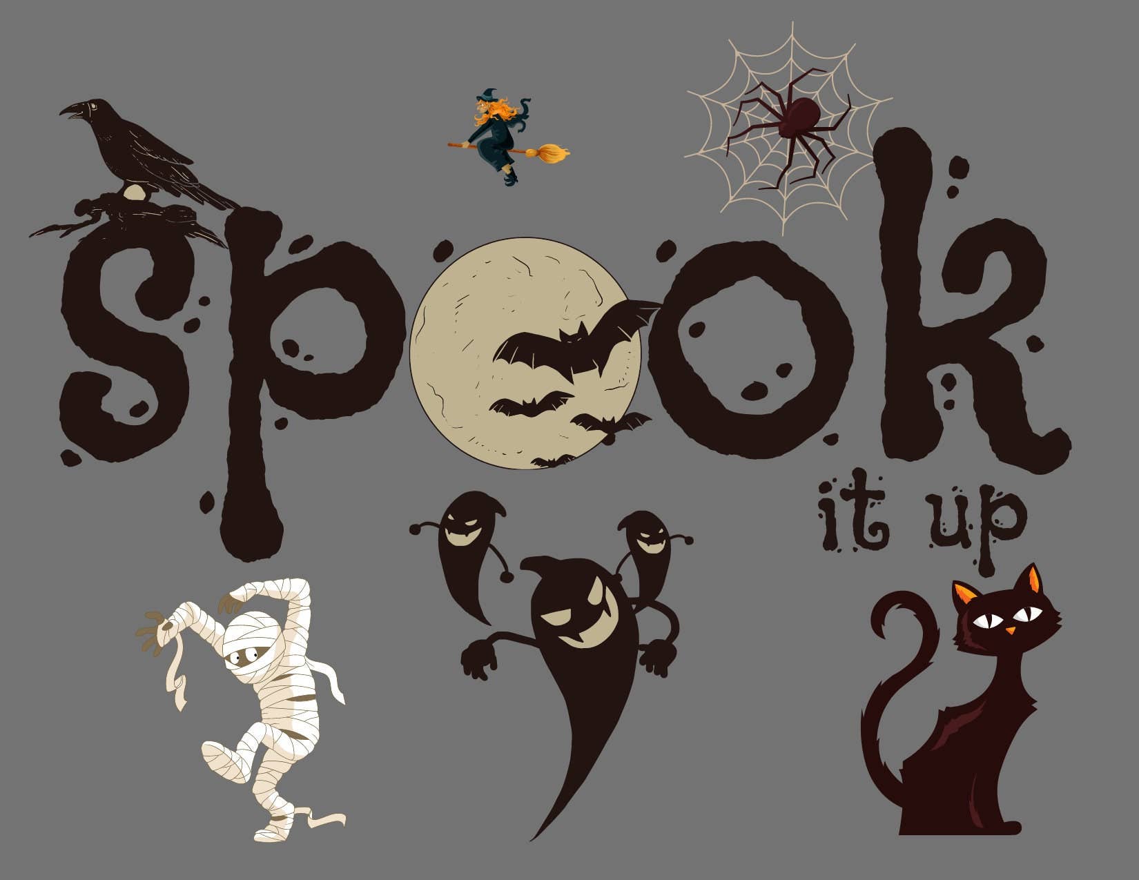 Piles of Postcards - Wholesale Ansichtkaartset - Halloween-ansichtkaartenbundel - 8 stuks3