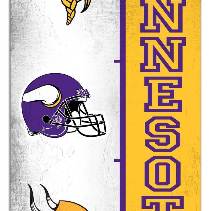 Minnesota Vikings Team Logo Progression 6x12 for wholesale by Fan Creations