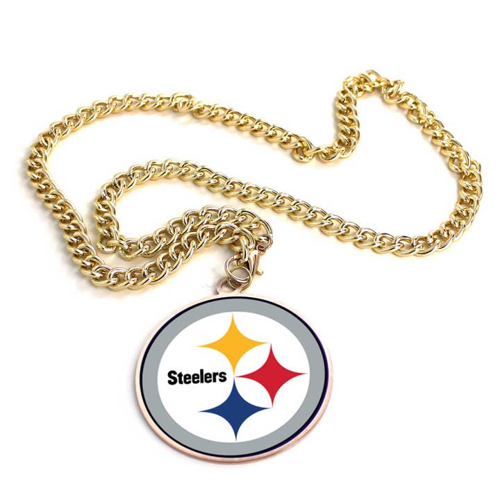 NFL Pittsburgh Steelers Team Emblem Fan Chain Necklace for wholesale by Aminco USA