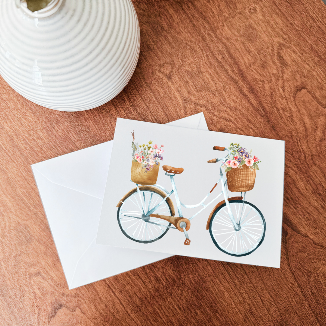 So Thoughtful Gifts - Wholesale Stationery/Notecard Set - Bikes Notecard Set of 10 - Blank Inside5
