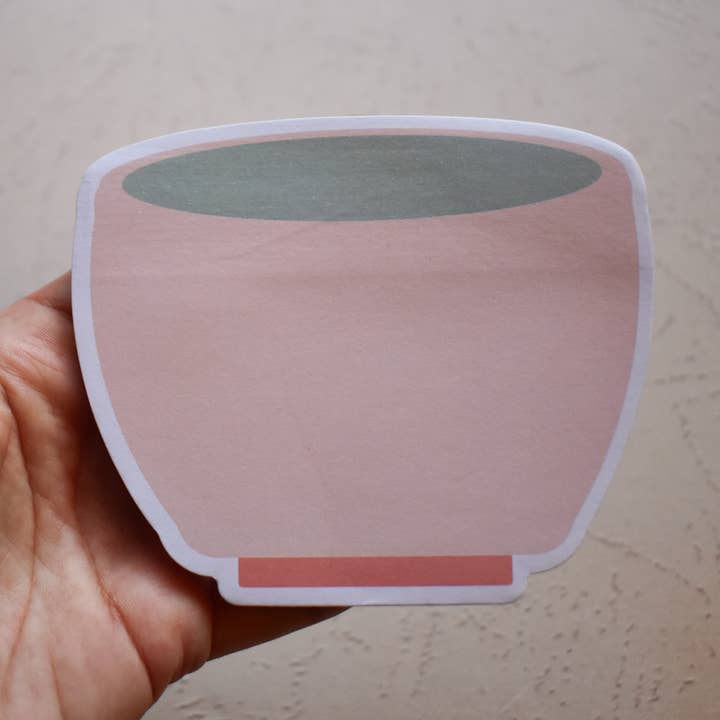 Matcha Bowl Sticky Notepad for wholesale by Tea Thoughts