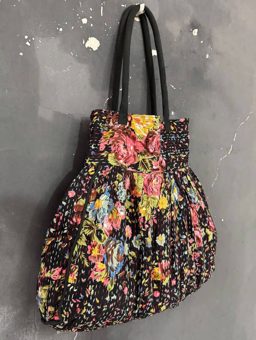 GYPSY STUDIO - Wholesale Shoulder Bag - Women's - Market Bags Kantha Stitch Bags Cotton Women's Shoulder Bags3
