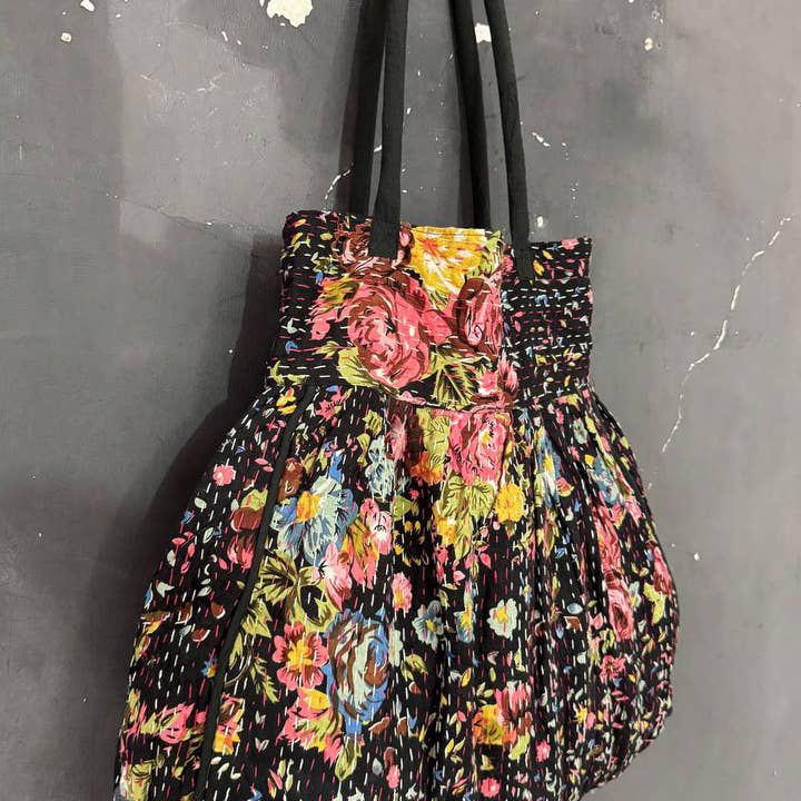 GYPSY STUDIO - Wholesale Shoulder Bag - Women's - Market Bags Kantha Stitch Bags Cotton Women's Shoulder Bags3