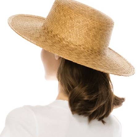 Love and Thyme - Wholesale Straw Hat - Women's - HANDMADE Palm leaf Straw Boater Hat1
