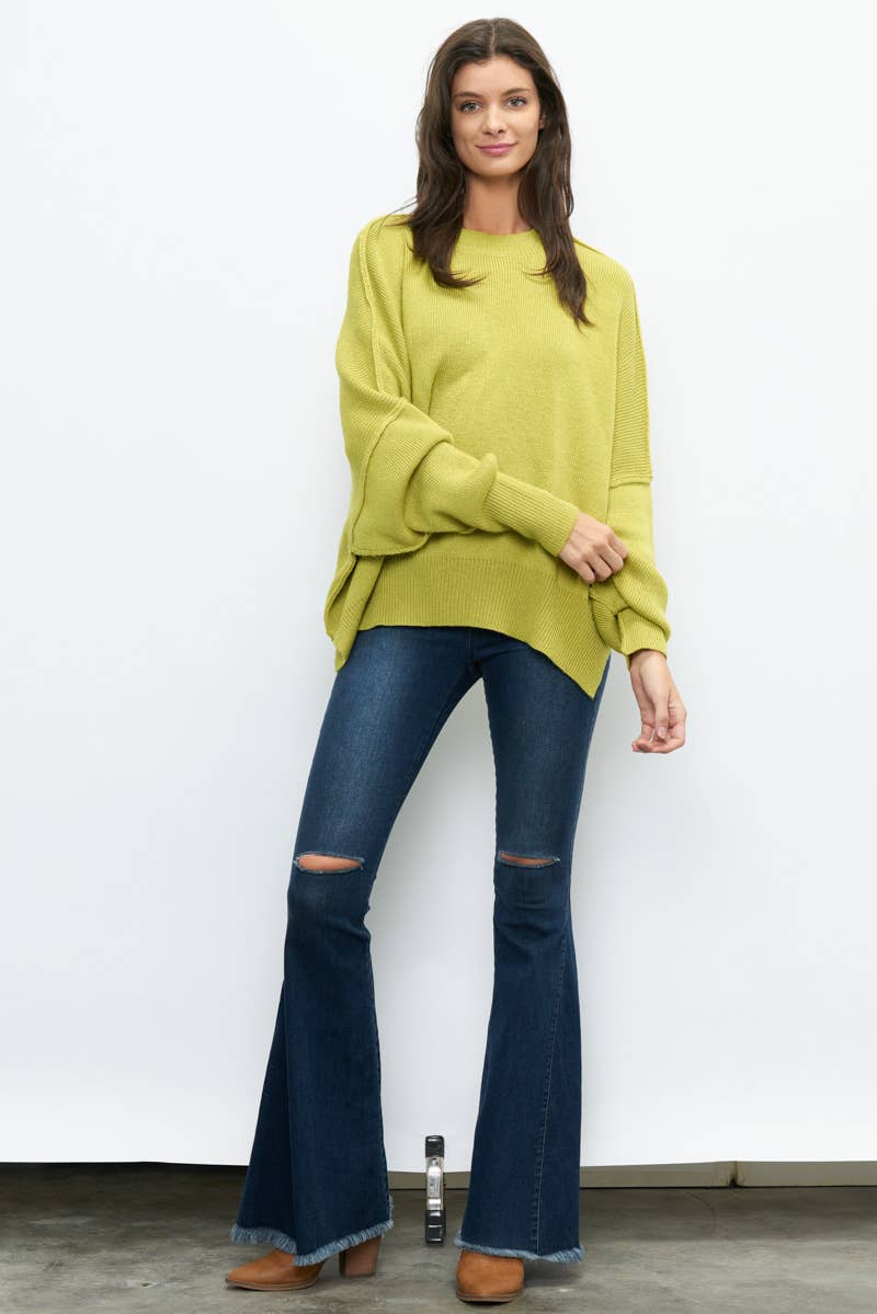 Newbury Kustom - Wholesale Tunic Sweater - Women's - 10319A -Slouchy silhouette  pullover sweater12