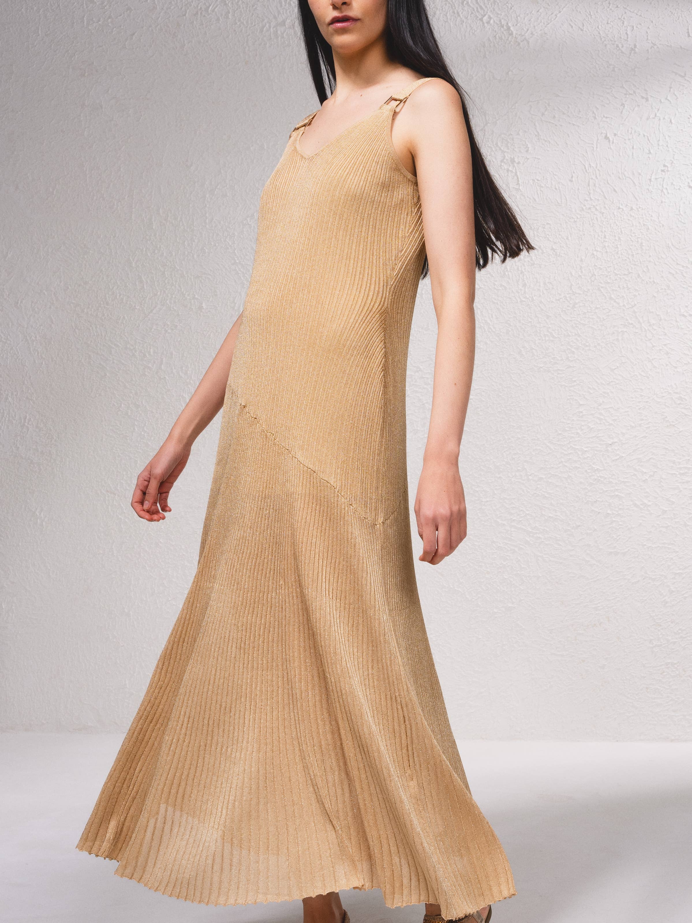 SMF - Vendita all'ingrosso Vestito - Donna - Vestito a coste con spalline regolabili3