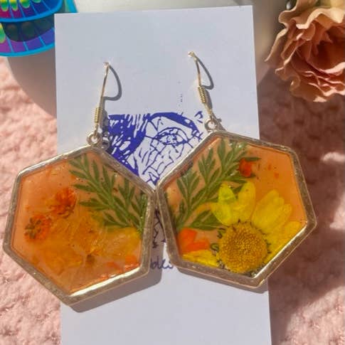 Fleurs orange gaufrées Sherbert 2 416 pour la vente par WEARABLES BY B LLC