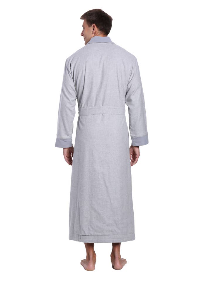 Noble Mount - Wholesale Robe – Men's - Men's Premium 100% Cotton Flannel Fleece Lined Robe54