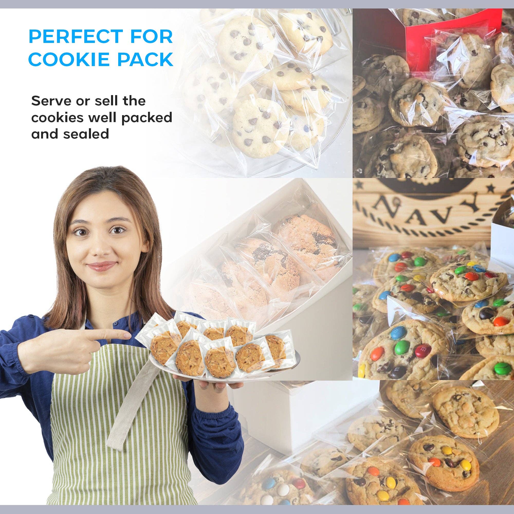 Ledsone – wholesale Food storage wrap/bag – Clear Reclosable Zip Poly Bag Resealable Self Sealing Bag~52915