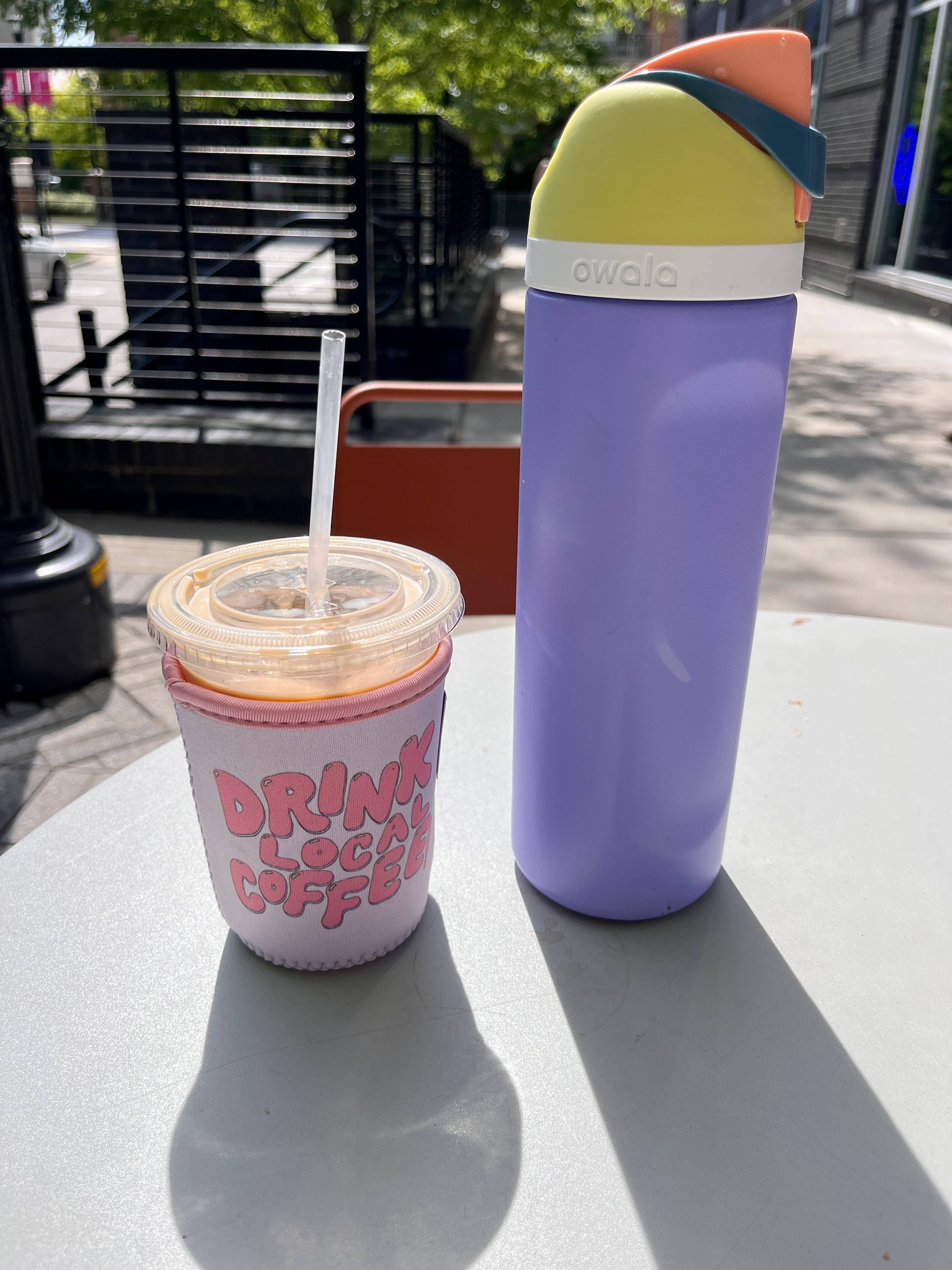 Hanstan Studio - Wholesale Drink Huggers & Koozies - Drink Local Coffee! Coffee Sleeve1