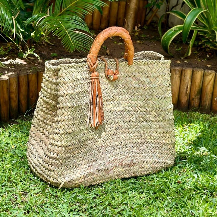 DarKech - Wholesale Top Handle Bag - Women's - Handwoven Straw French Basket Handbag 2