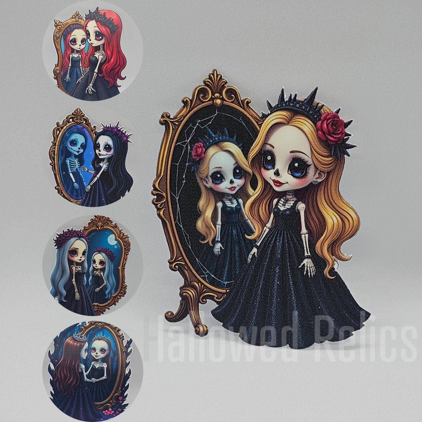 Hallowed Relics - Wholesale Sticker - Gothic Princess Skeleton Kawaii Sticker Set0