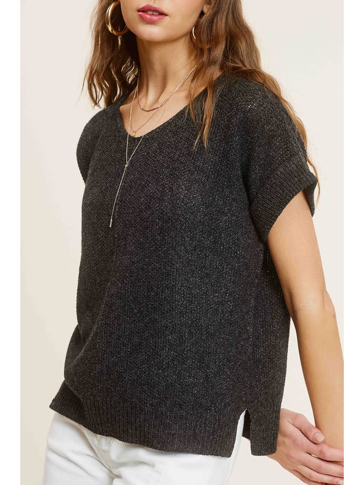 La Miel - Wholesale Knit Sweater - Women's - MCS3580-Soft Lightweight Loose Fit Textured Pullover Sweater24