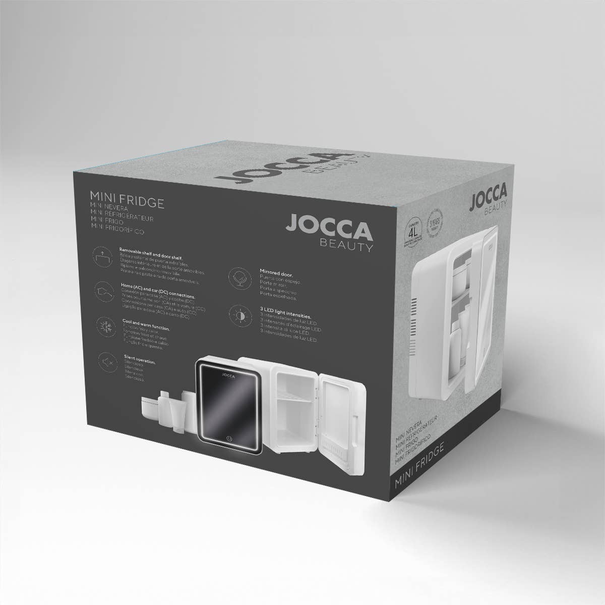 JOCCA - Wholesale Portable/Mini Fridge - Mini Fridge With LED Mirror 4L1