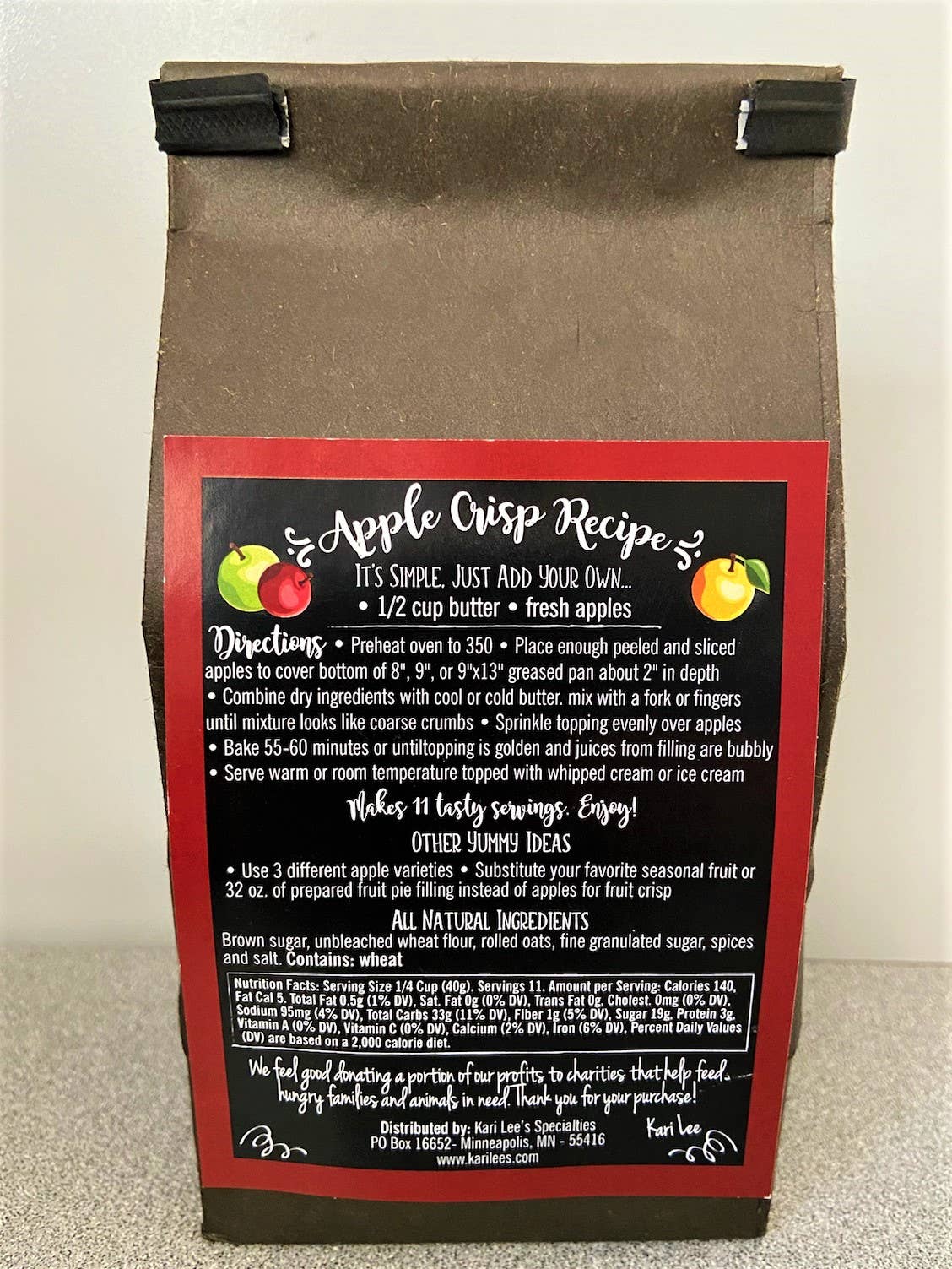 Kari Lee's Specialties - Wholesale Cake Mix - Apple Crisp Mix1