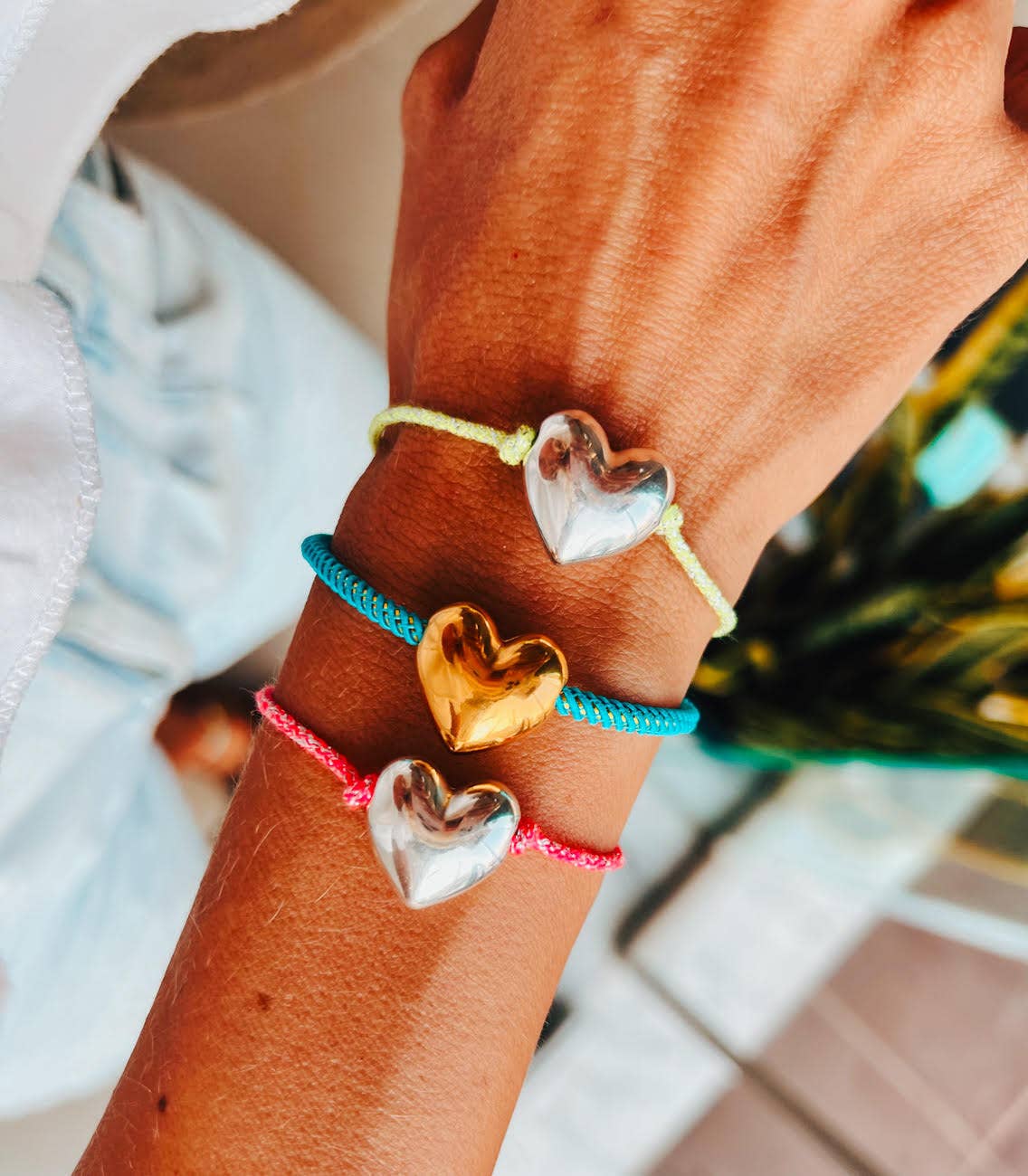 Goupi - Wholesale Charm/Dangle Bracelet - Colorful cord bracelet with bull heart charm1