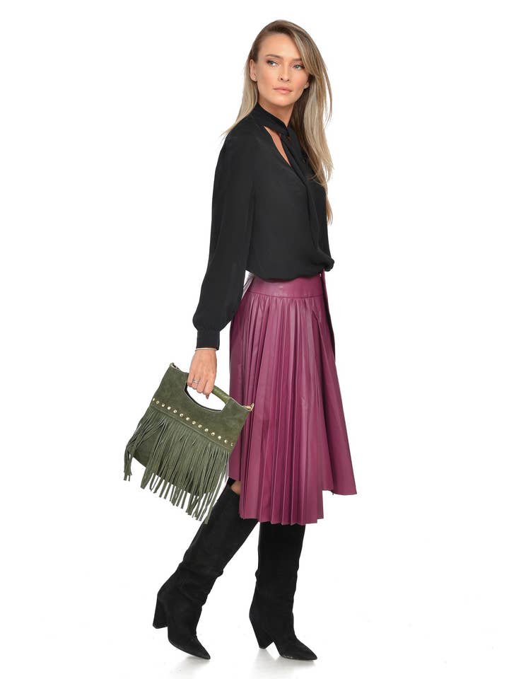 AW25 LV 8189T MILITAIR GROEN voor wholesale door Luisa Vannini