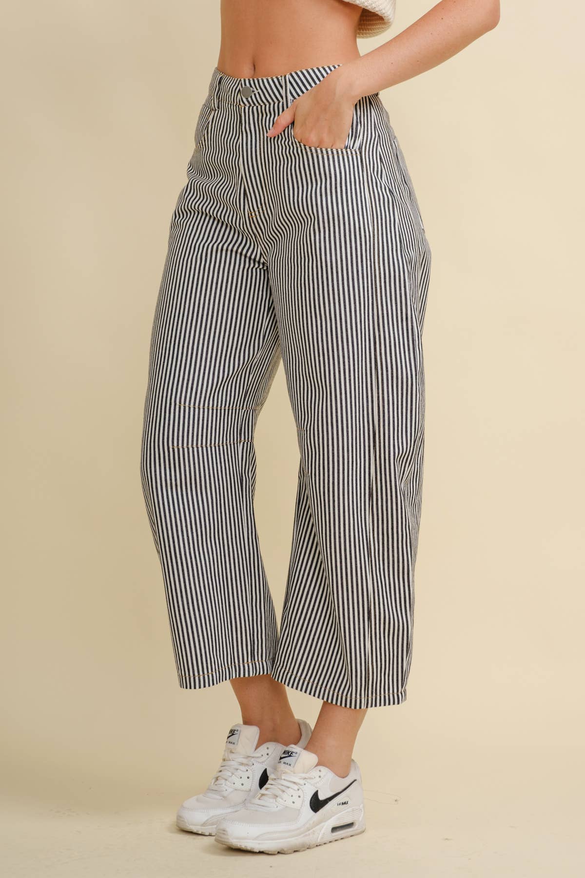 Cloud Ten - Wholesale Pants - Women's - CP18327 - STRIPED BARREL PANTS2