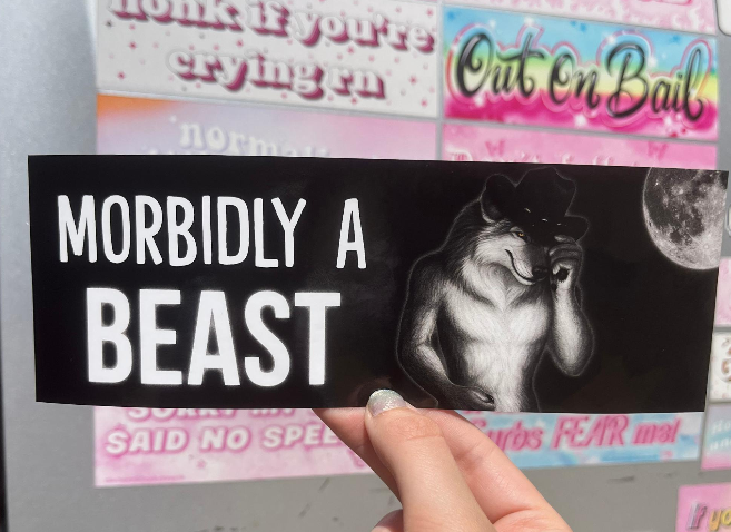 The Funnel Cake Tree - Wholesale Sticker - Morbidly A Beast Sarcastic Bumper Sticker1