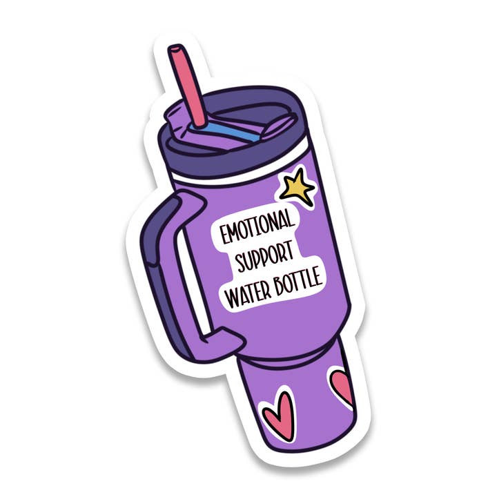 Emotional Support | Mental | Waterproof Sticker | 3.5" for wholesale by Rebel and Siren Stickers