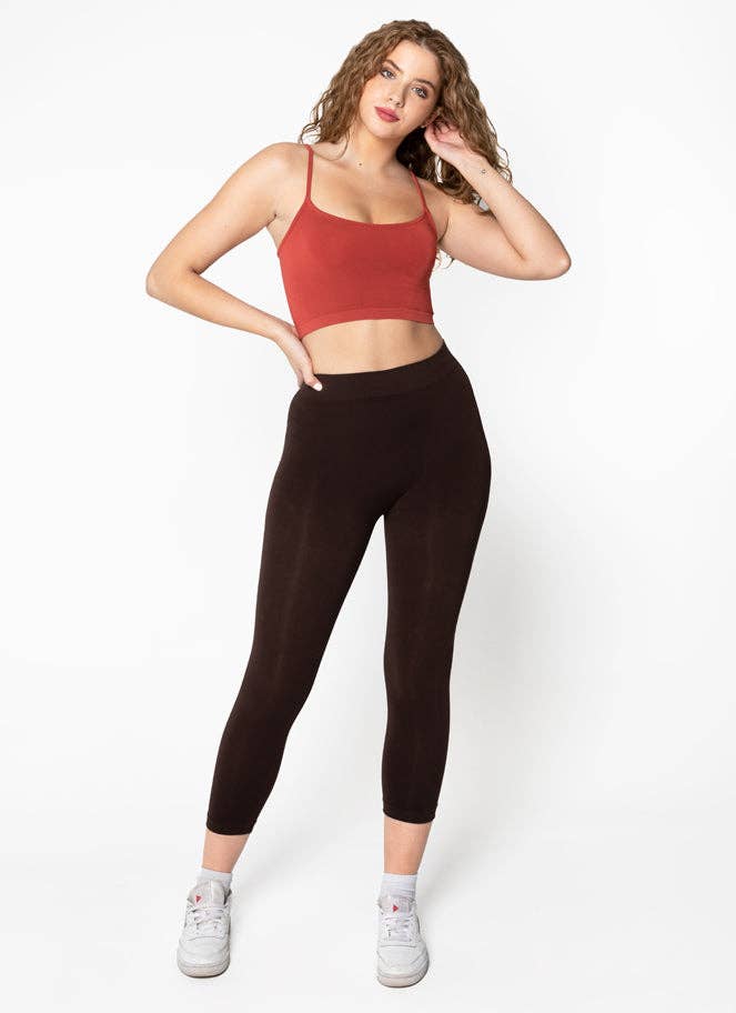 C'est Moi Clothing Co - Vendita all'ingrosso Leggings sportivi/loungewear - Donna - Legging 3/4 in bambù - CEBP10056