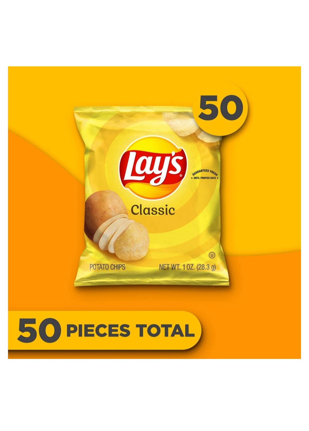 Majestic Wholesale - Wholesale Chips - Lay's Classic Potato Chips, 1 oz., 50CT1