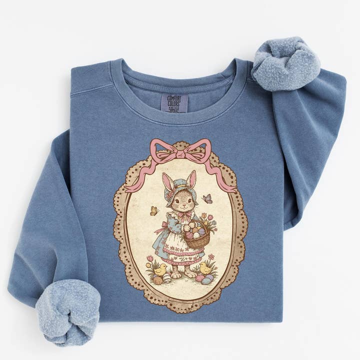 Easter Bunny Shirt, Vintage Thrifted Grandma Core Sweater for wholesale by Glaime