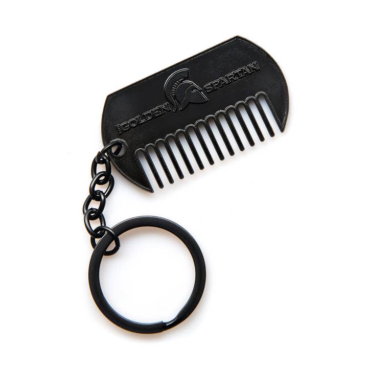 Mustache comb for wholesale by The Golden Spartan