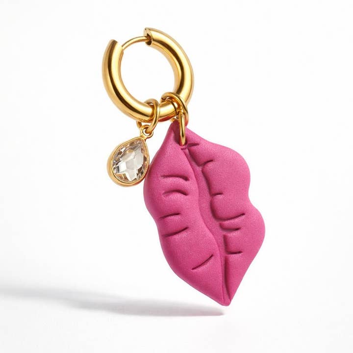 KISS ME HOOP – Single earring for wholesale by DUESTELLE ITALIA