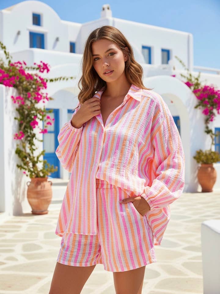 NINE FOUR FOUR SET (TOP + SHORTS) for wholesale by Kiik Luxe