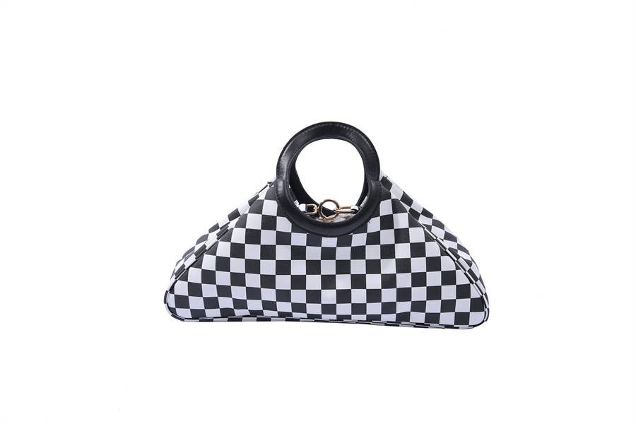 Nima Accessories Inc - Wholesale Top Handle Bag - Women's - Ladies Checkered Print Fashion Top Handle Satchel1