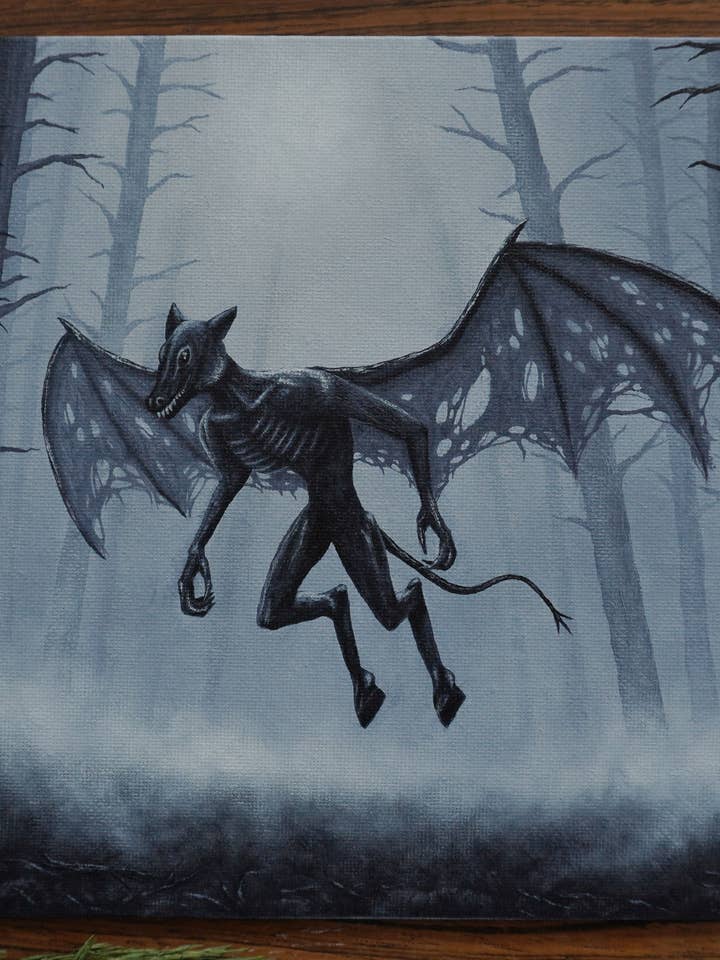 "The Harbinger" Jersey Devil Original Acrylic Painting for wholesale by CDW Artistry