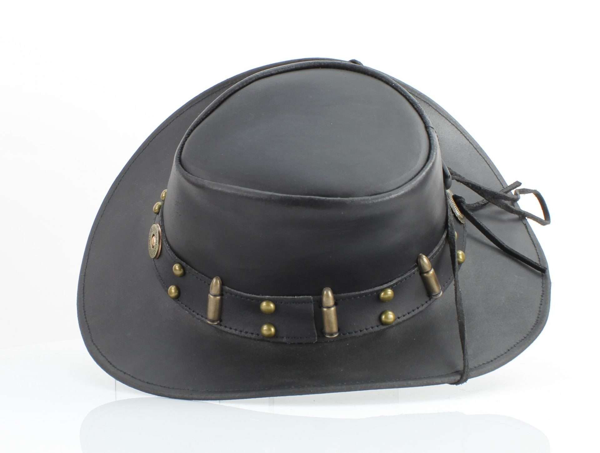 Leather Impressions Inc - Wholesale Cowboy Hat - Unisex - Shapeable Cowboy Hat with 12 Gauge Bullet Slice & Embellishe5