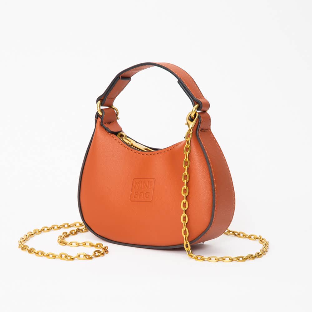 Sensibling Corp. - Wholesale Top Handle Bag - Women's - Faux Leather Chic Mini Hobo Handbag / Crossbody Bag
13