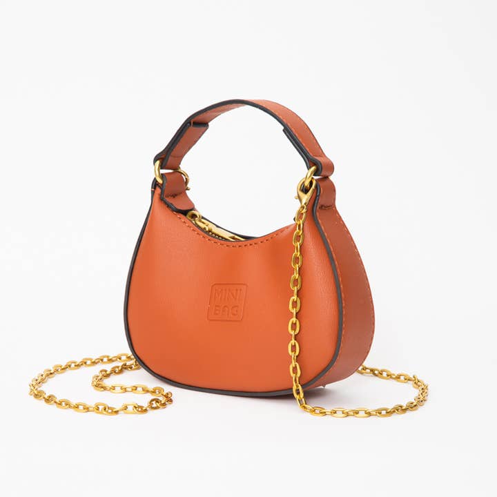 Sensibling Corp. - Wholesale Top Handle Bag - Women's - Faux Leather Chic Mini Hobo Handbag / Crossbody Bag
13