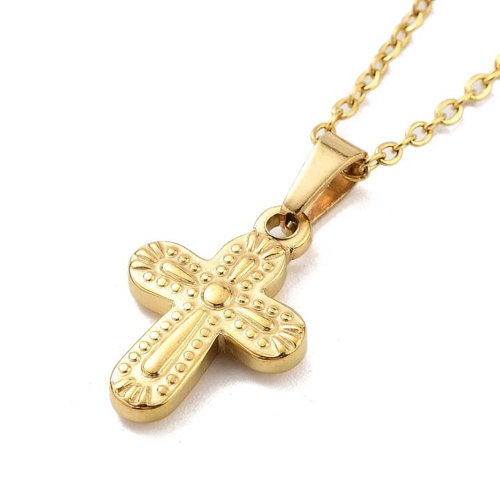 Cross Pendant Necklace for wholesale by Ivy Gold Co.