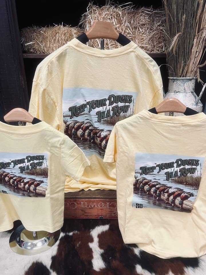 Keep Your Ducks in a Row Toddler Tee for wholesale by Rowdy Boys