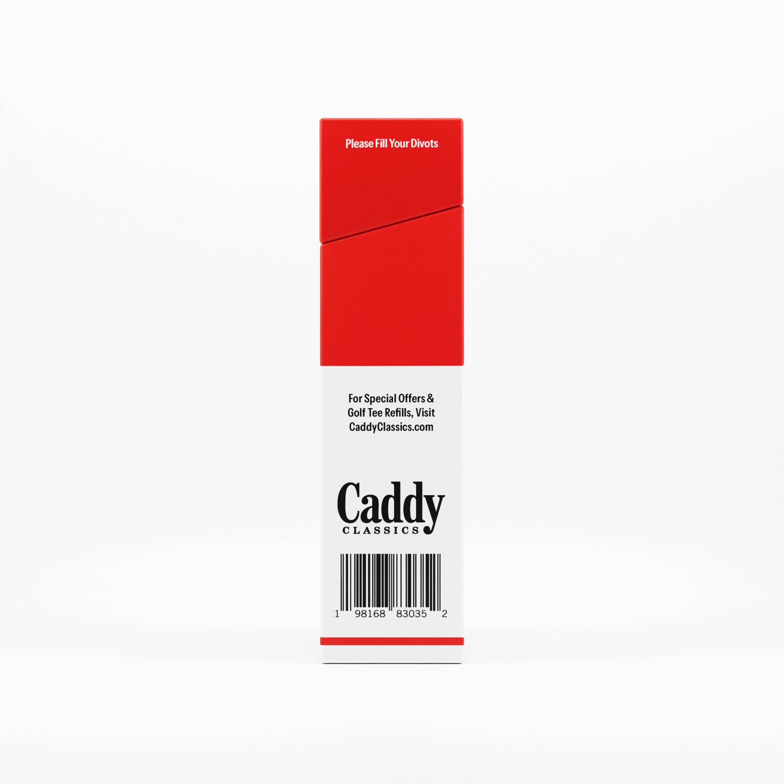 Caddy Classics - Wholesale Sporting Accessories - Royal Reds | Golf Tee Holder + 10 Bamboo 2¾ Inch Tees2