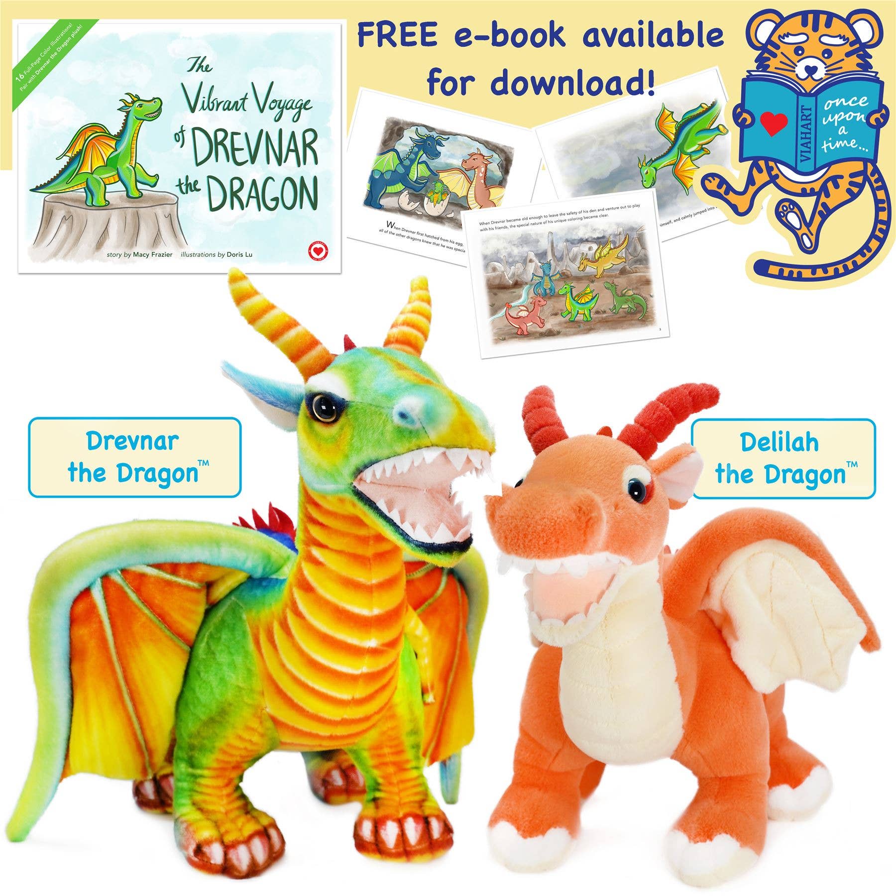 VIAHART Toy Co. - Wholesale Stuffed/Plush Toy - Kids & Baby - Drevnar The Dragon | 29 Inch Stuffed Animal Plush4