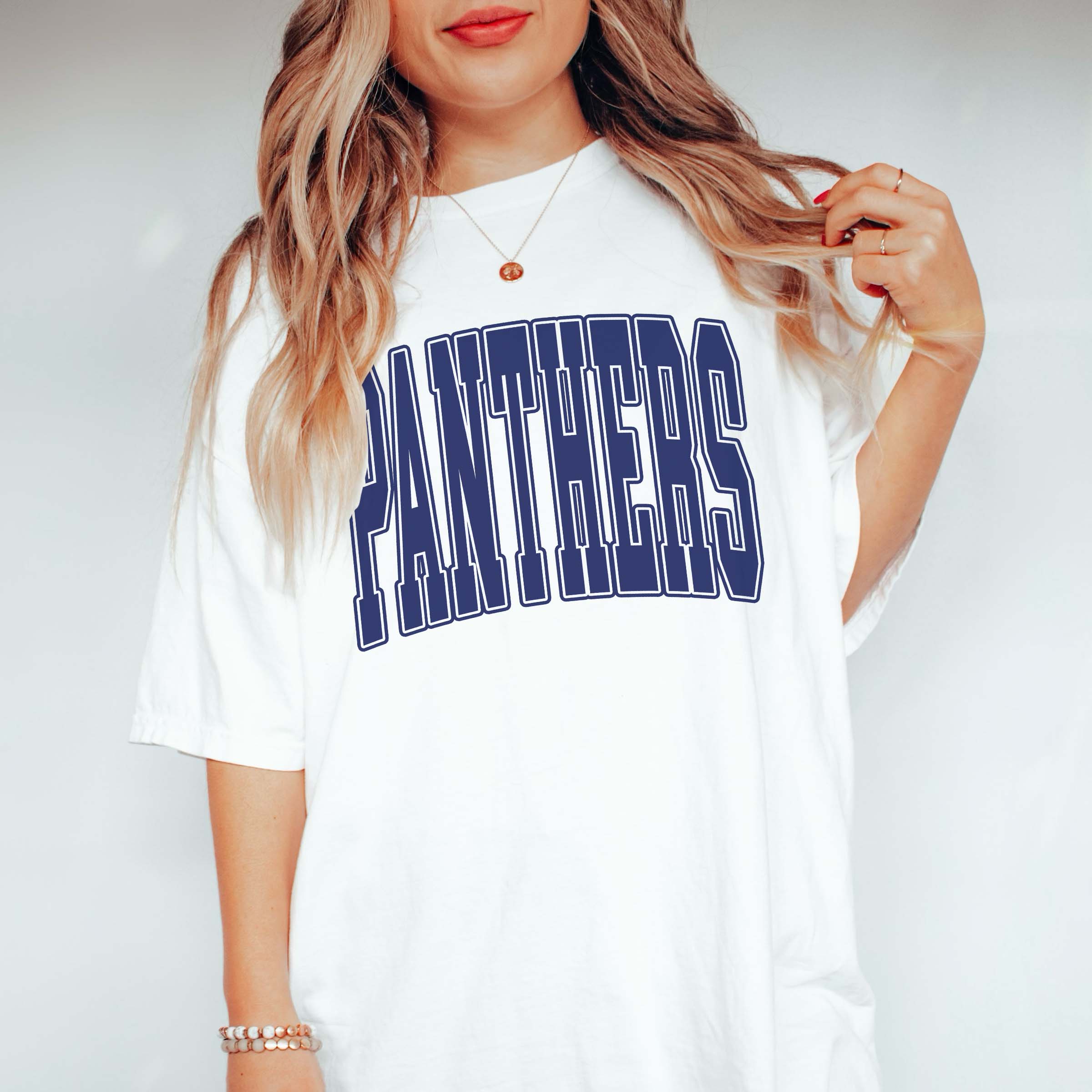 Limeberry Designs – Engroshandel T-shirt med print - Dame – Personlig Collegiate Letter Comfort Color Engros Tee - Populær0