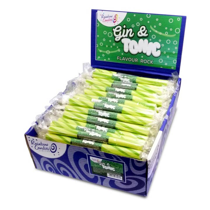 Novelty Flavoured Rock Bar - Gin & Tonic for wholesale by Rainbow Candies